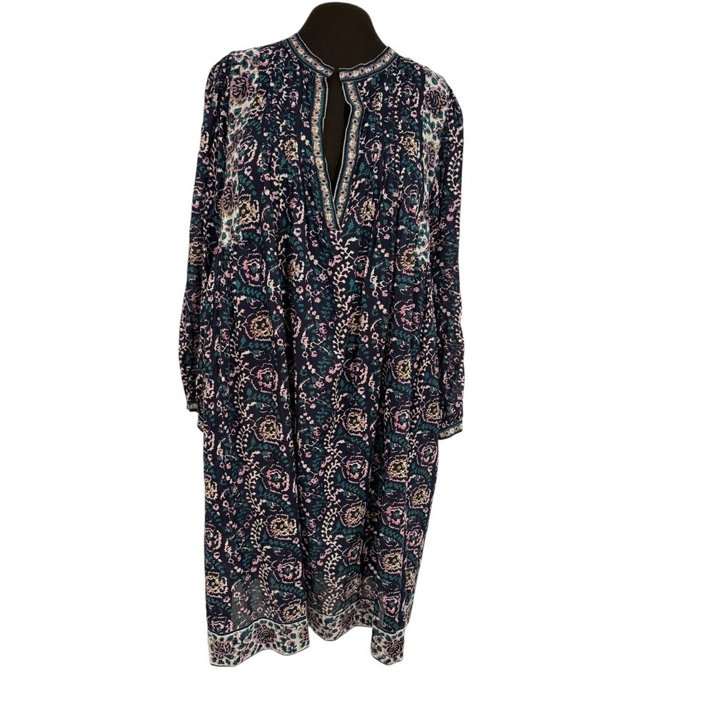 Lola Australia Women's Multicolored Floral Print 100% Cotton‎ Shift Dress Size M